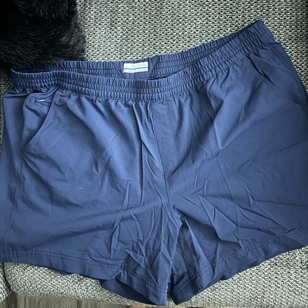 Navy Blue Athletic Shorts